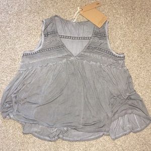 Stone Wash Grey Sleeveless Top!